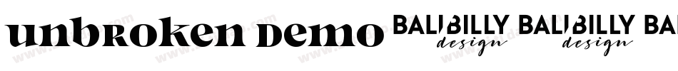 Unbroken Demo字体转换